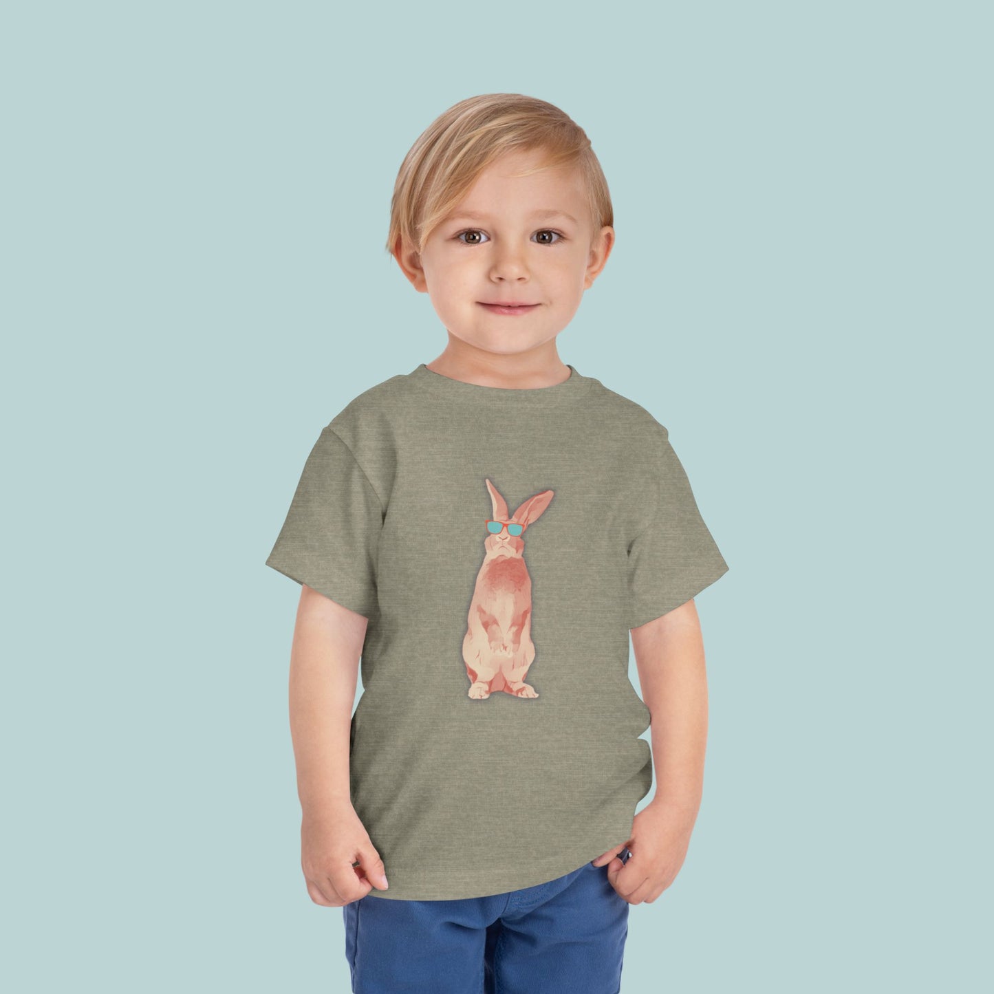 Cool Bunny Toddler Tee, Cute Kid's T-Shirt, Toddler Summer Shirt, Adorable Rabbit Tee, Playful Bunny Design, Great for Birthdays, Easter