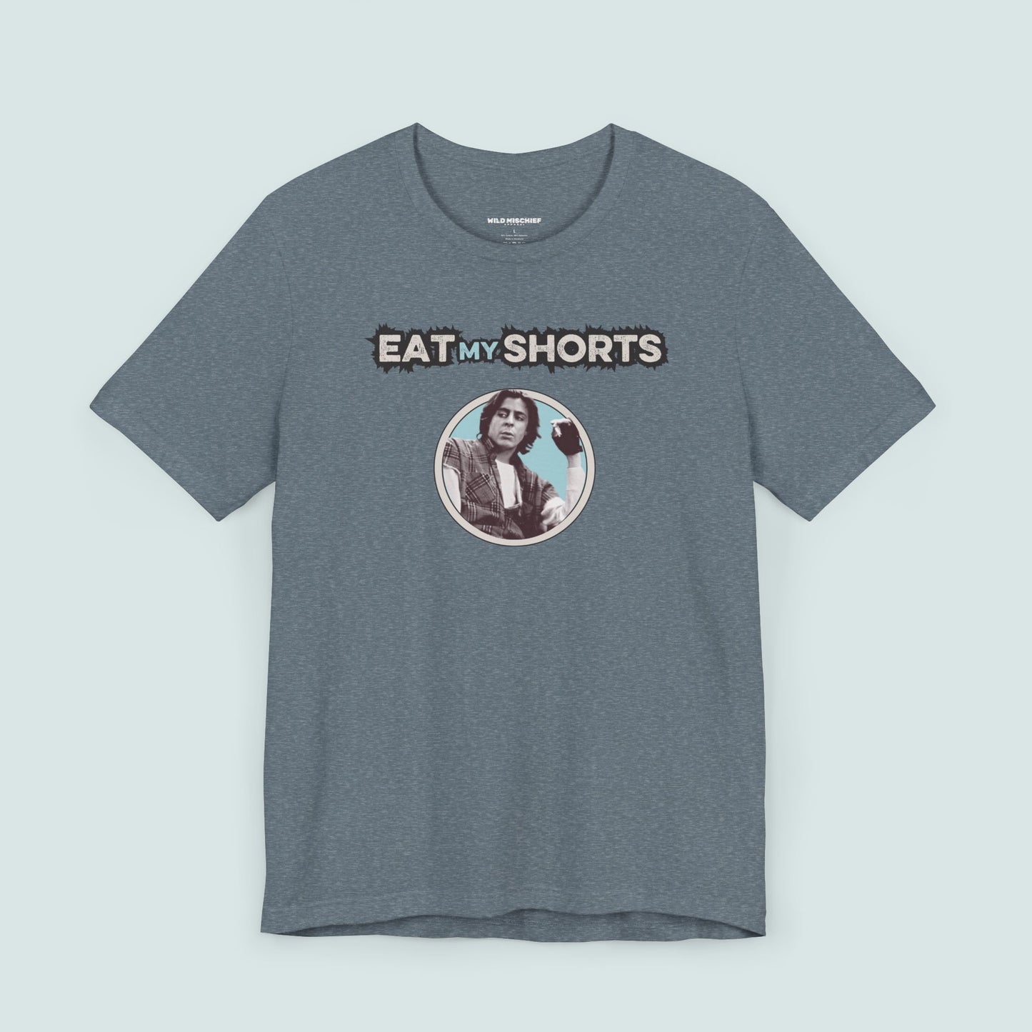 Camiseta unisex con frase "Breakfast Club", camiseta de la película John Bender, camiseta gráfica "Eat My Shorts", regalo para cinéfilos de los 80, top retro de cultura pop