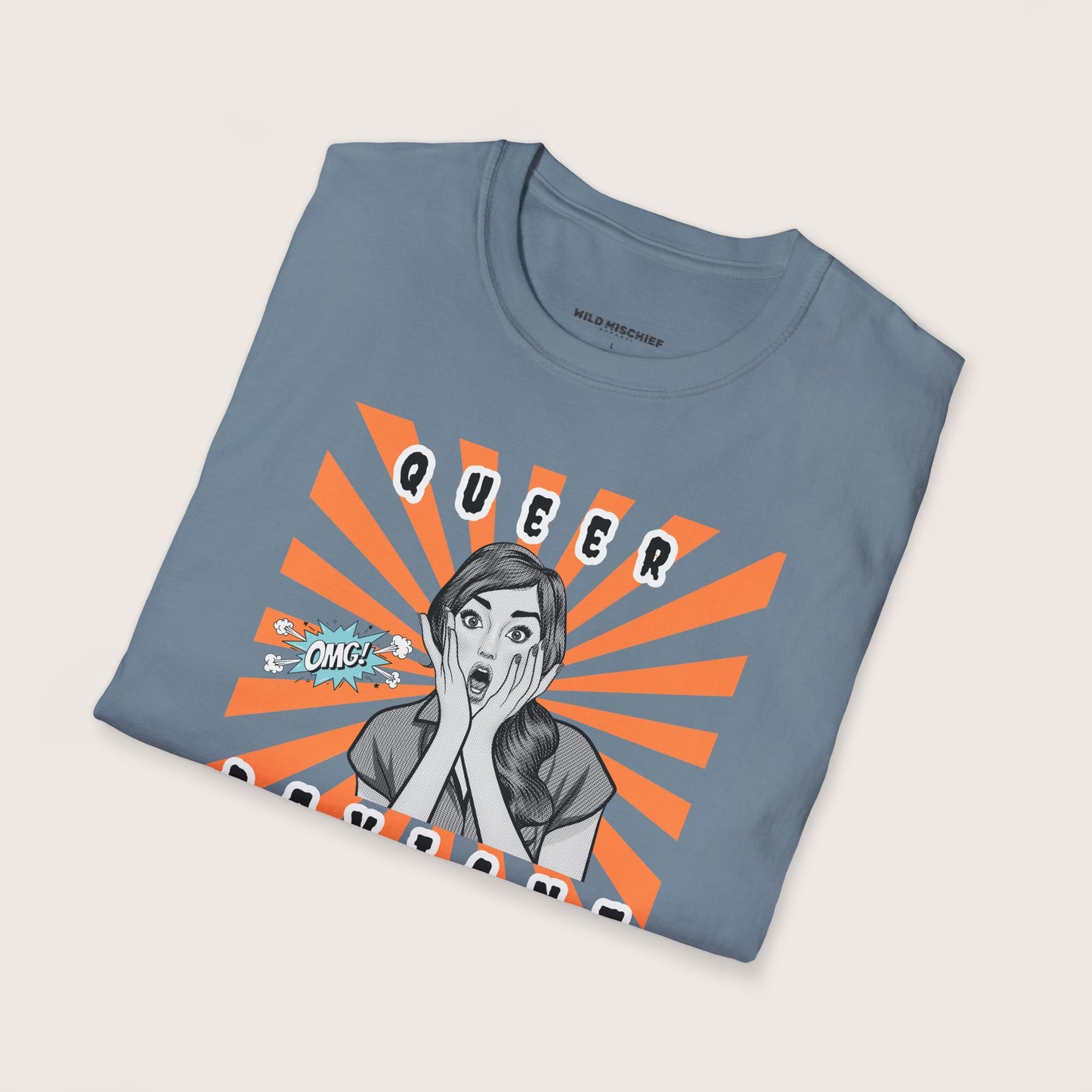 Queer Deviant Unisex Softstyle T-Shirt, LGBTQ+ Pride Tee - LGBTQ Clothing, Rainbow Shirt, LGBT Apparel, Gender Queer Top, Pride Parade