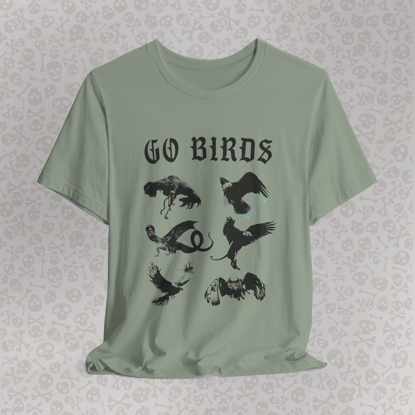 Go Birds Cryptids T-Shirt, Bird Cryptid Tee, Thunderbird Shirt, Snallygaster, Griffin, Phoenix, Devil Bird, Terror Bird, Philadelphia Shirt