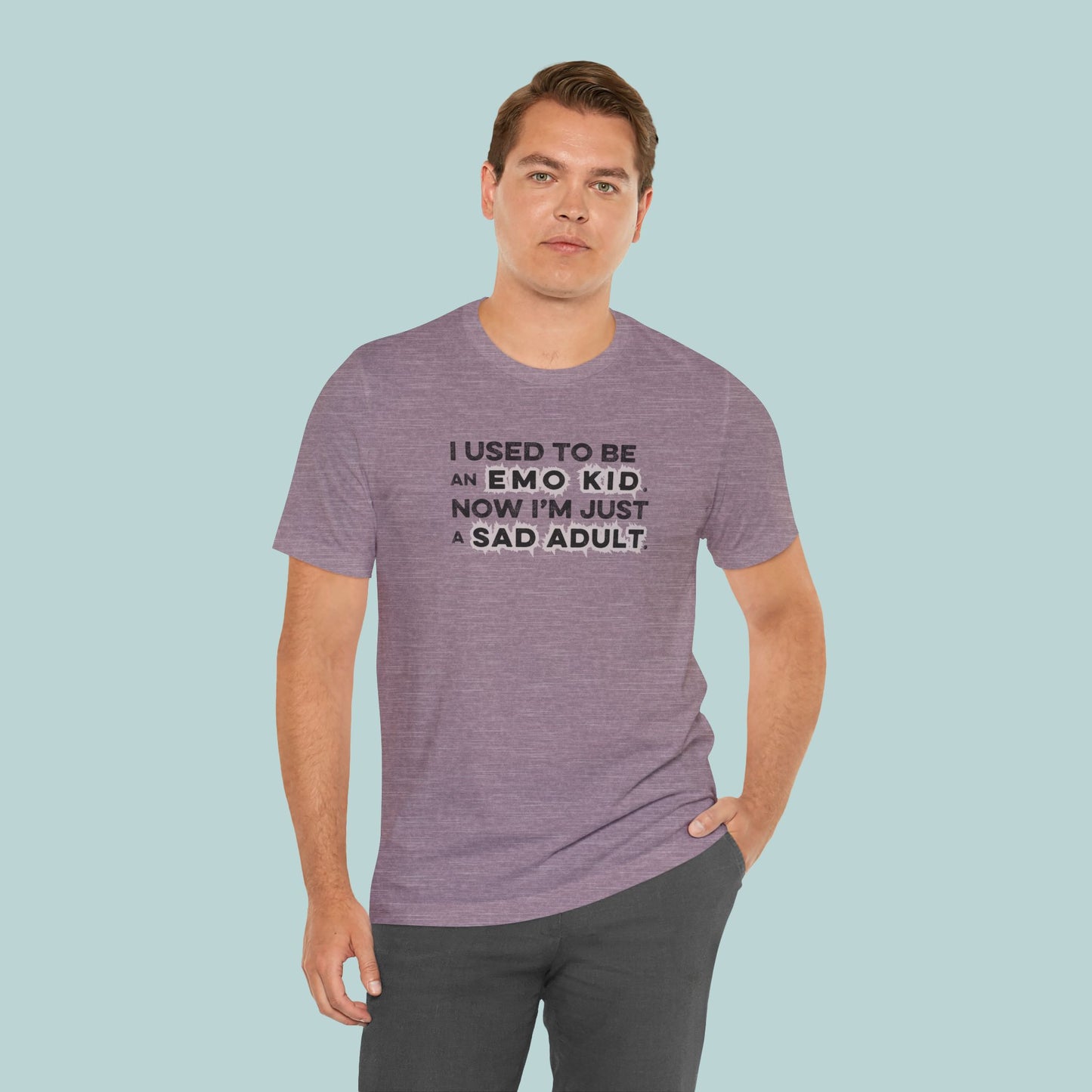 Former Emo Kid T-Shirt, Unisex Short Sleeve Tee, Gift for Sad Adults, Emo Fashion Tee, Casual Everyday Wear, Funny T-Shirt