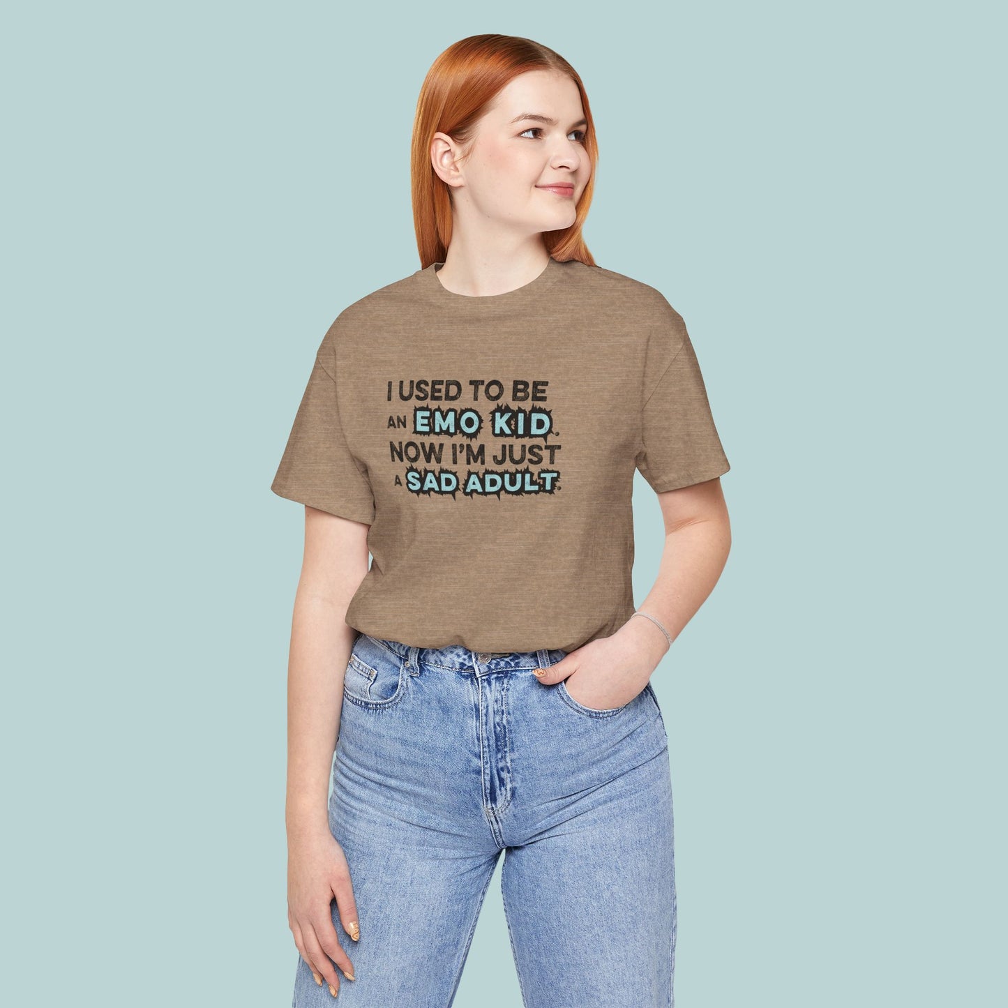 Former Emo Kid T-Shirt, Unisex Short Sleeve Tee, Gift for Sad Adults, Emo Fashion Tee, Casual Everyday Wear, Funny T-Shirt