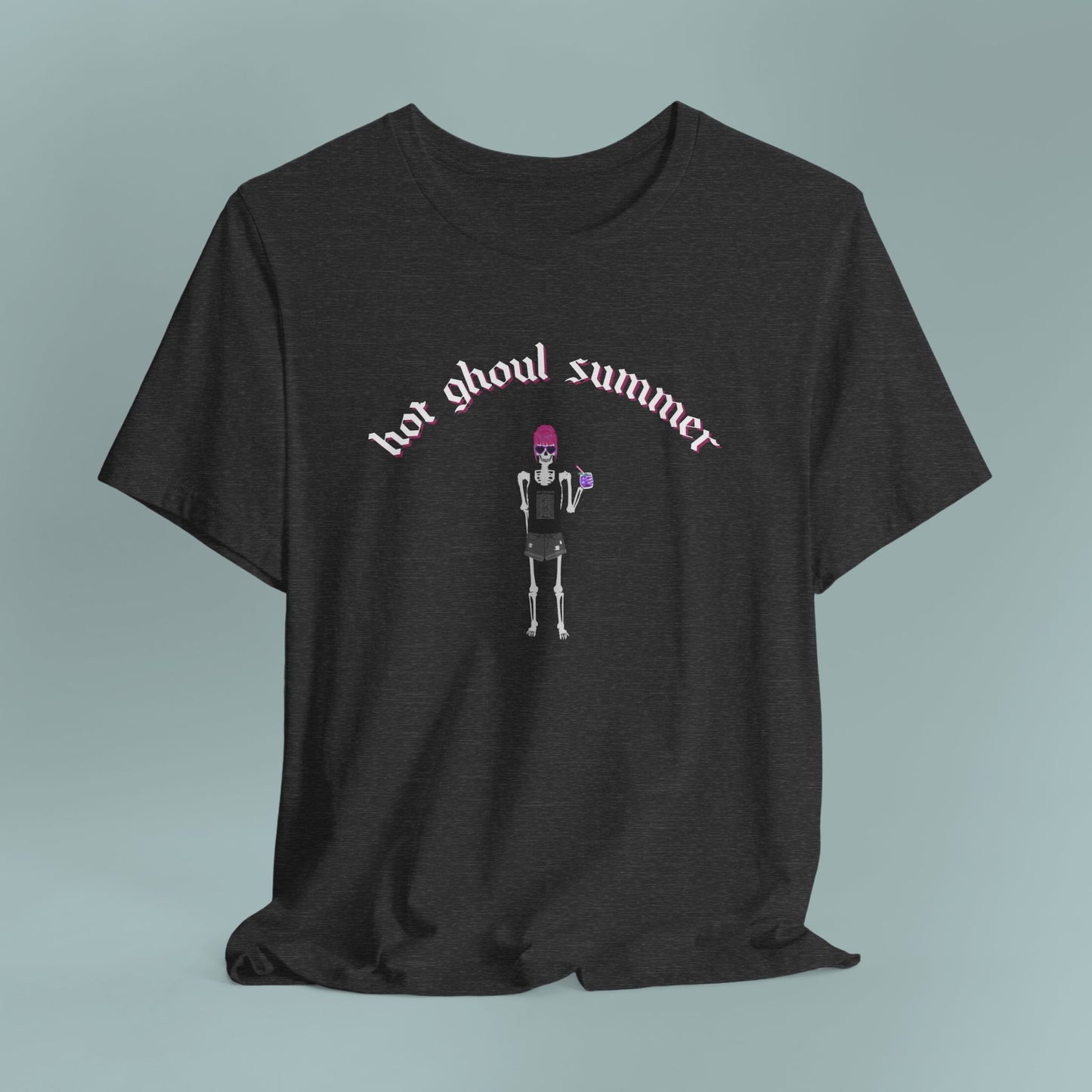 Hot Ghoul Summer Punk Goth T-Shirt, Unisex Tee Shirt, Halloween, Alternative Fashion, Spooky Clothing, Graphic Tee