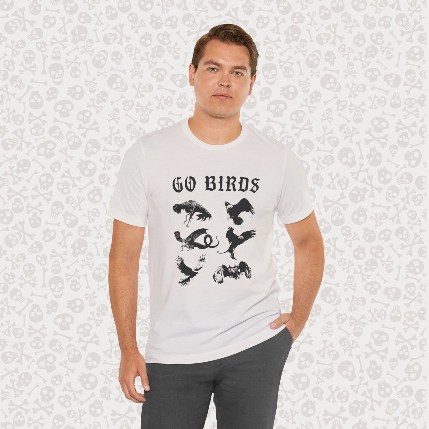 Go Birds Cryptids T-Shirt, Bird Cryptid Tee, Thunderbird Shirt, Snallygaster, Griffin, Phoenix, Devil Bird, Terror Bird, Philadelphia Shirt