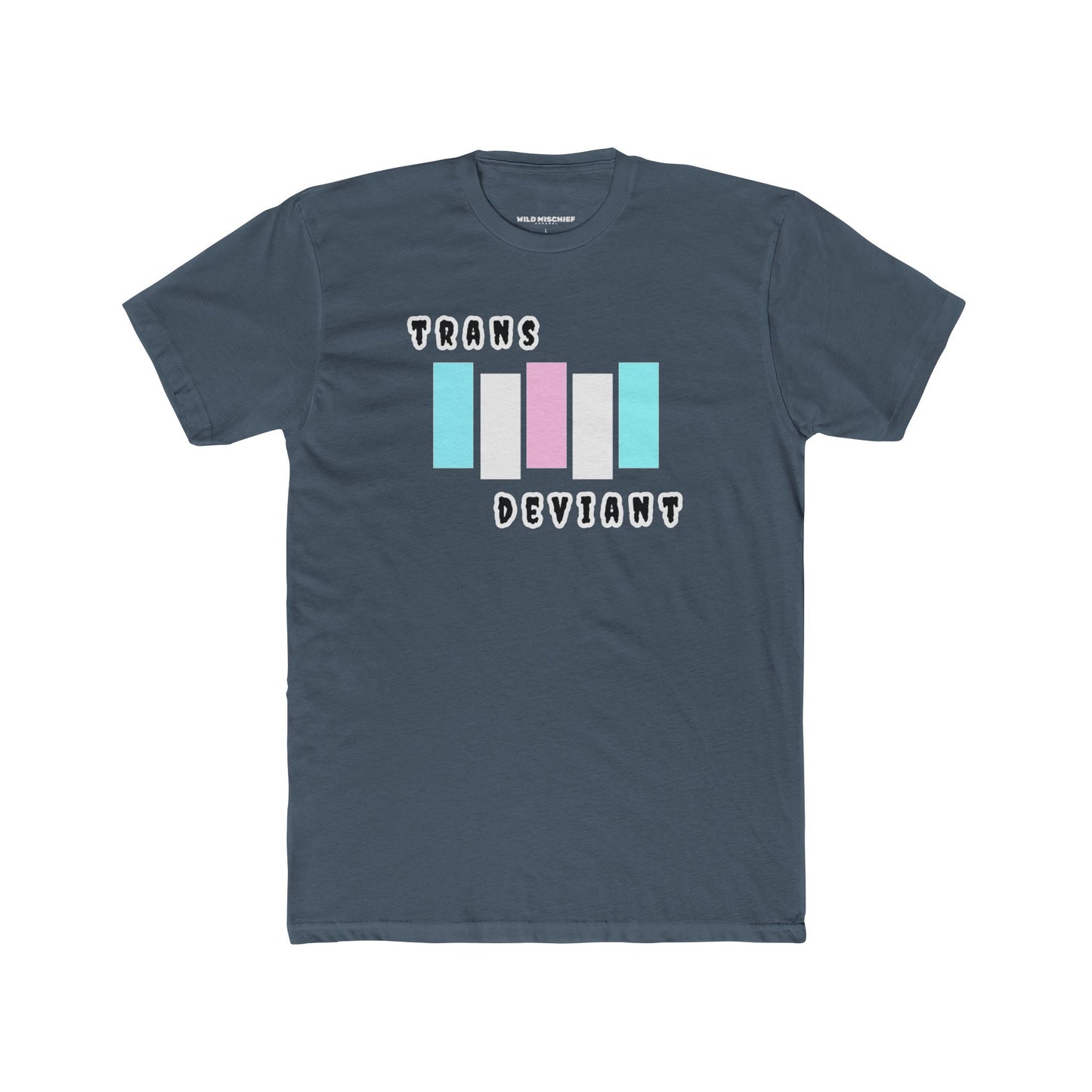 Camiseta gráfica trans desviada, camiseta unisex de algodón con cuello redondo, ropa LGBTQ+, regalo para el Mes del Orgullo, moda inclusiva, transgénero