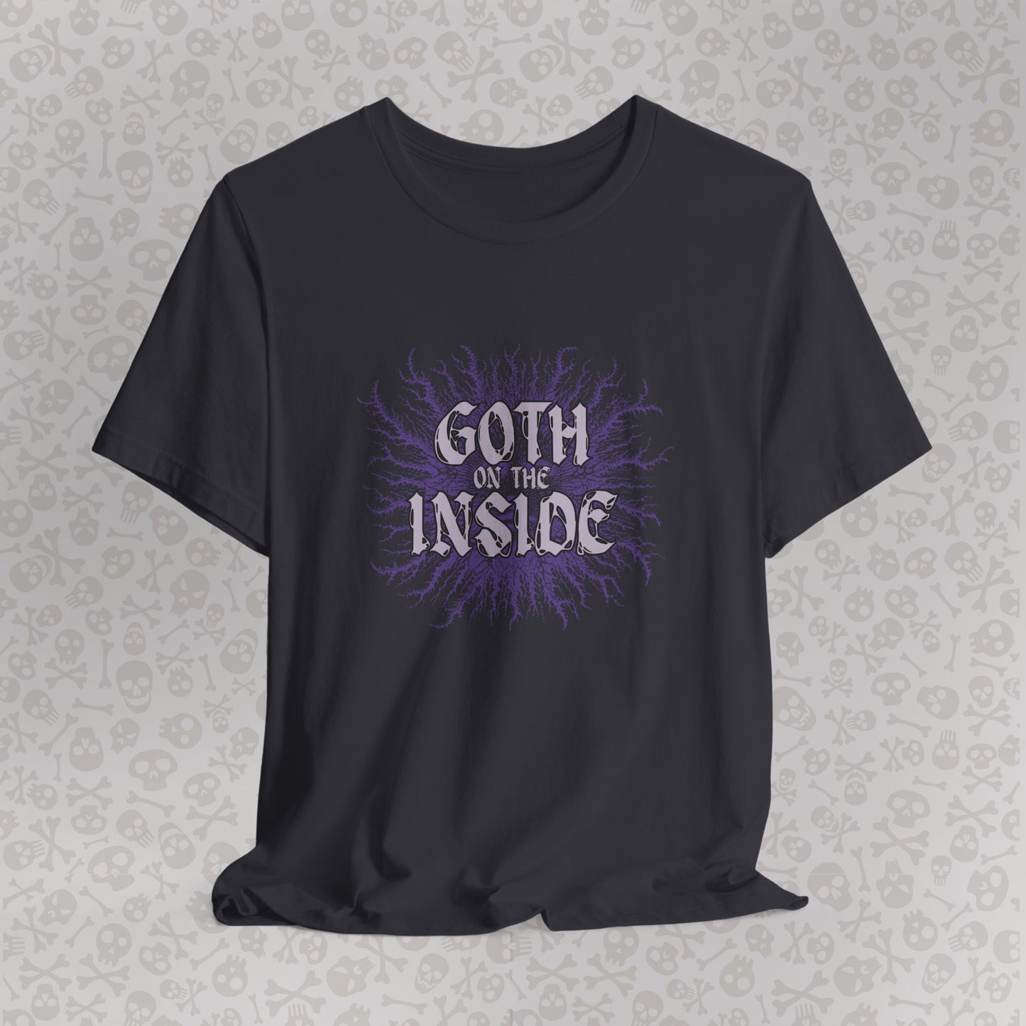 Goth on the Inside Unisex Tee, Goth Emo Punk Graphic Shirt, Dark Alternative Clothing, Punk Rock T-Shirt, Gothic Fashion Top