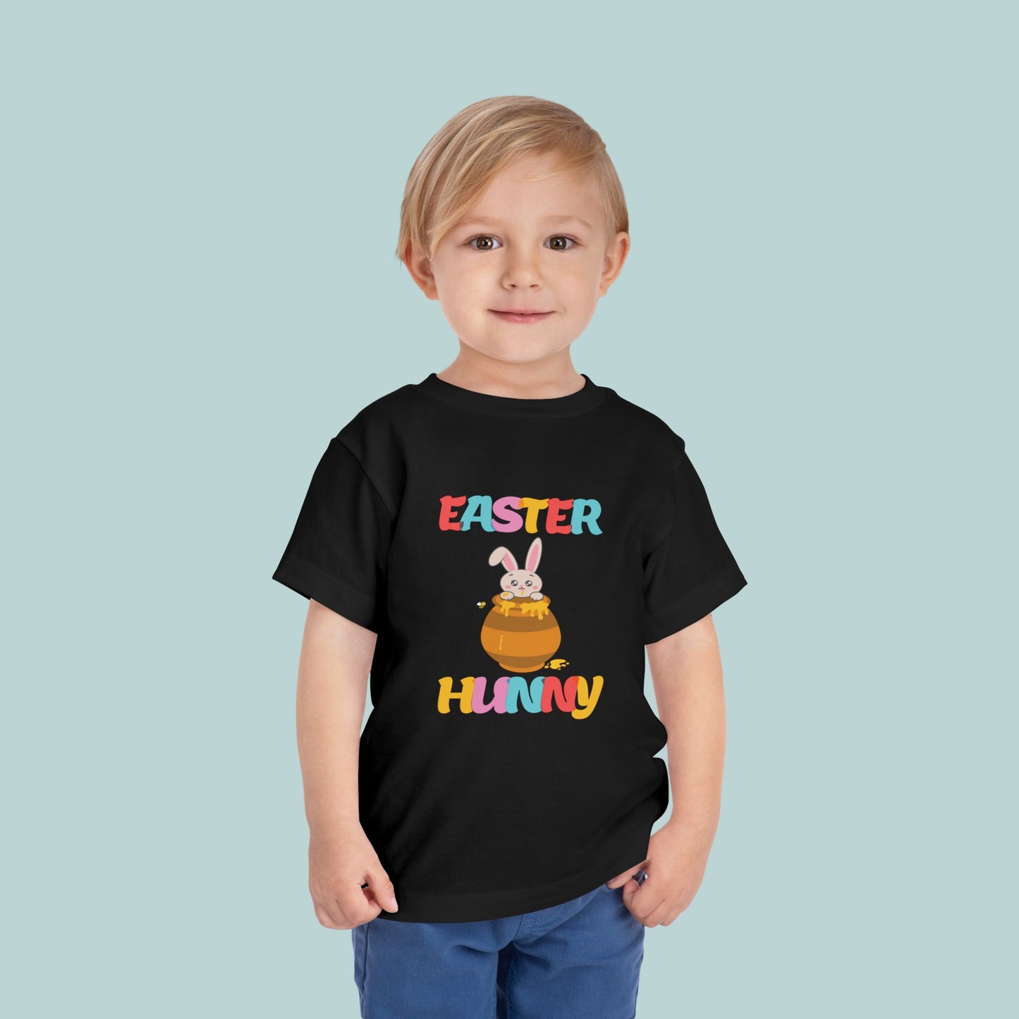 Easter Hunny Toddler Tee, Cute Honey Bunny Design, Kids Easter T-Shirt, Bunny Easter Gift, Toddler Easter Outfit, Toddler Easter Shirt