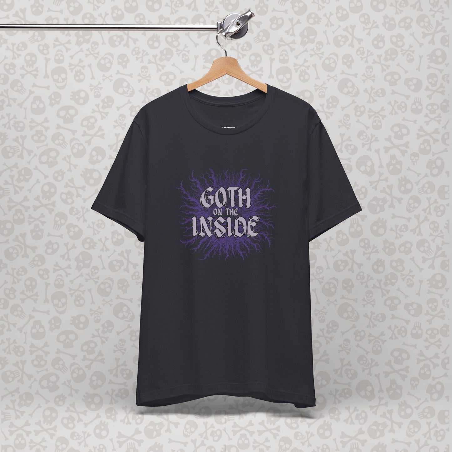 Goth on the Inside Unisex Tee, Goth Emo Punk Graphic Shirt, Dark Alternative Clothing, Punk Rock T-Shirt, Gothic Fashion Top