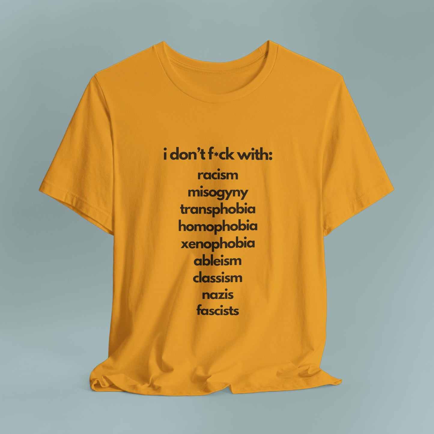 Social Justice Unisex Cotton Tee | Anti-Discrimination Shirt for Activism, Pride Events, Inclusivity, Everyday Wear