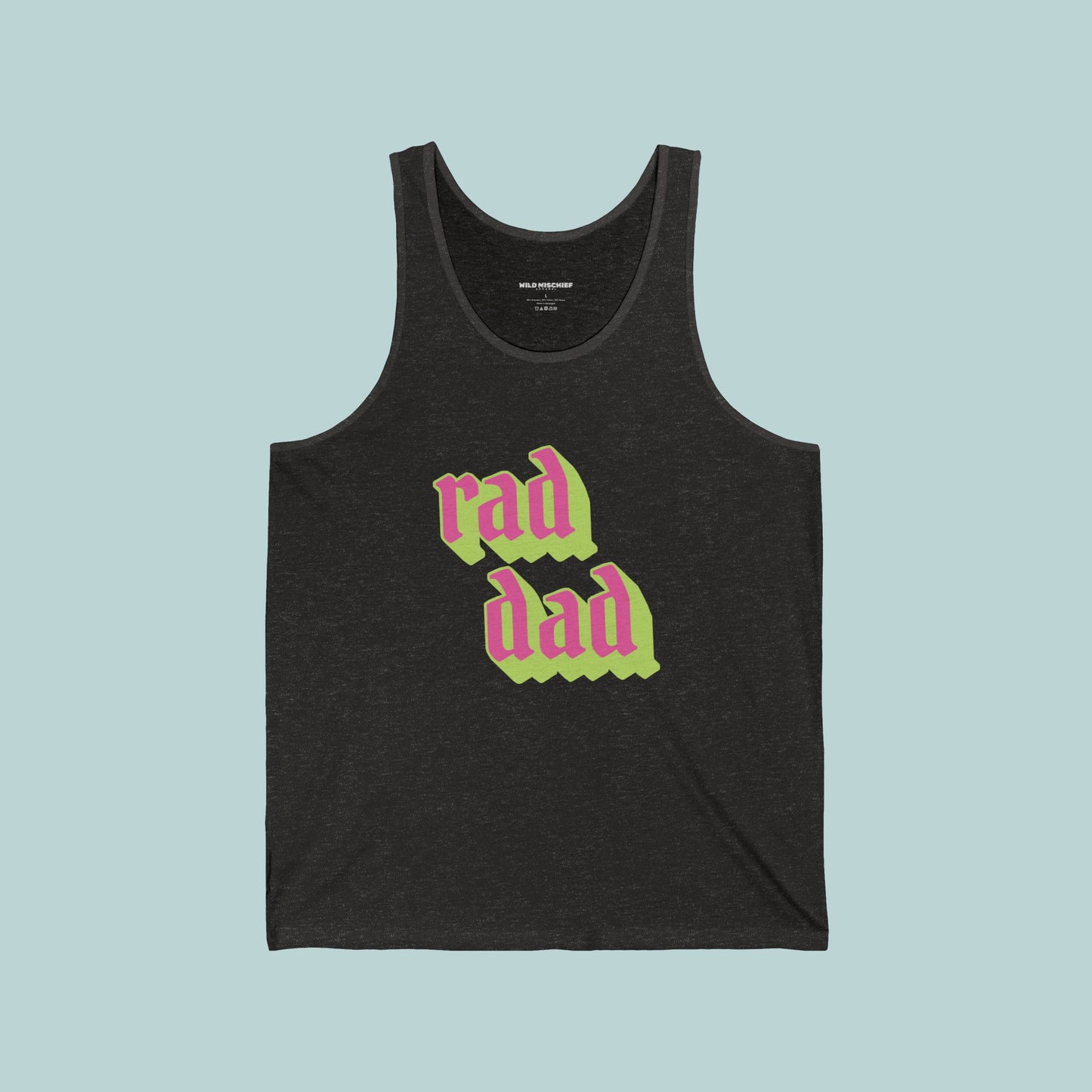Rad Dad Jersey Tank - Perfect for Father's Day, Gifts for Dad, Summer Casual Wear, Family Gatherings, Trendy Father Apparel, 90s aesthetic