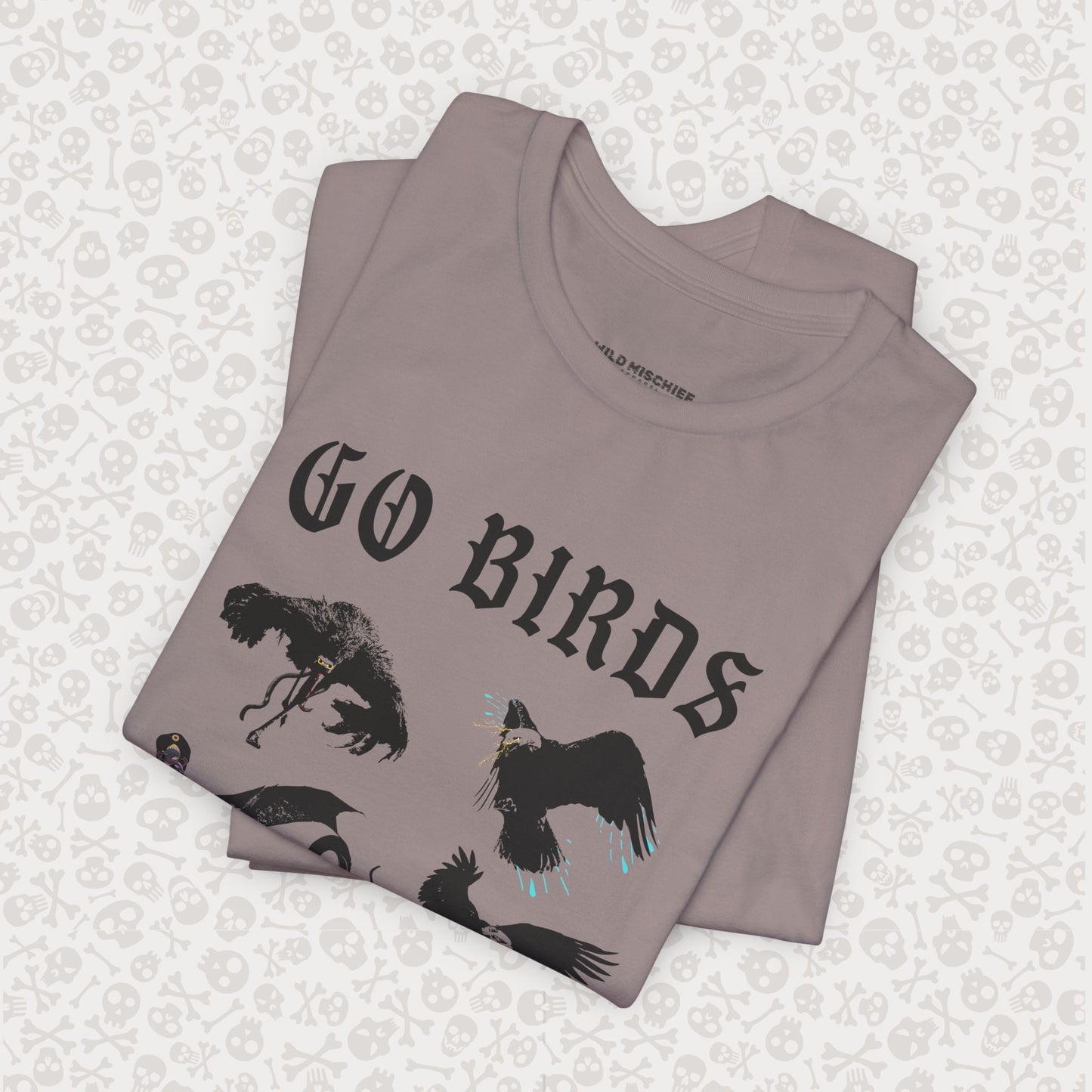 Go Birds Cryptids T-Shirt, Bird Cryptid Tee, Thunderbird Shirt, Snallygaster, Griffin, Phoenix, Devil Bird, Terror Bird, Philadelphia Shirt