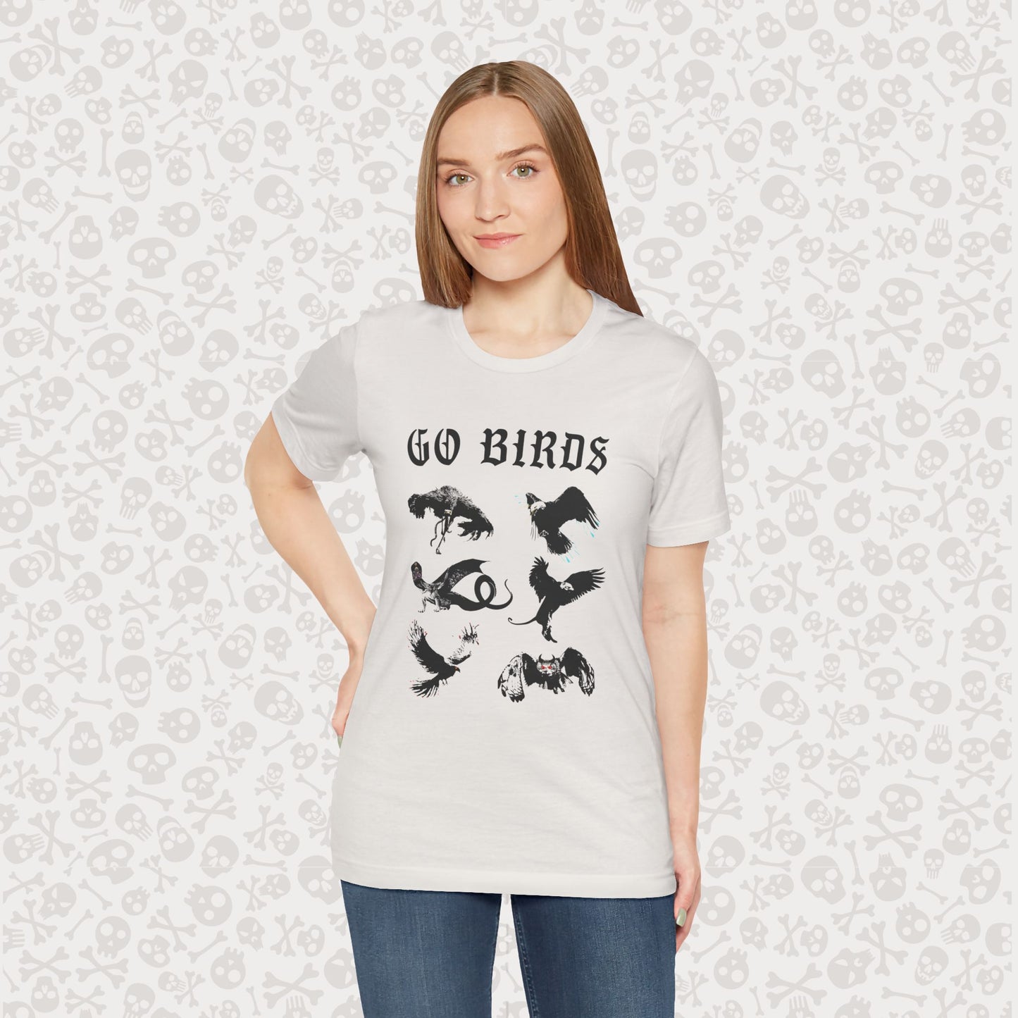 Go Birds Cryptids T-Shirt, Bird Cryptid Tee, Thunderbird Shirt, Snallygaster, Griffin, Phoenix, Devil Bird, Terror Bird, Philadelphia Shirt