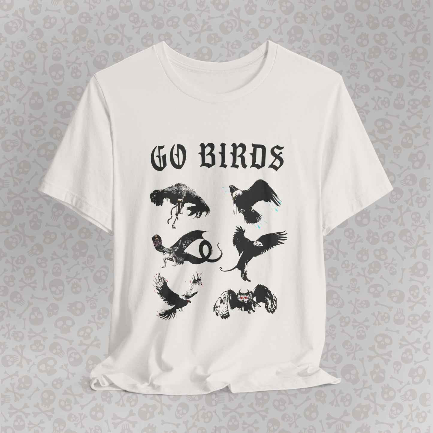 Go Birds Cryptids T-Shirt, Bird Cryptid Tee, Thunderbird Shirt, Snallygaster, Griffin, Phoenix, Devil Bird, Terror Bird, Philadelphia Shirt