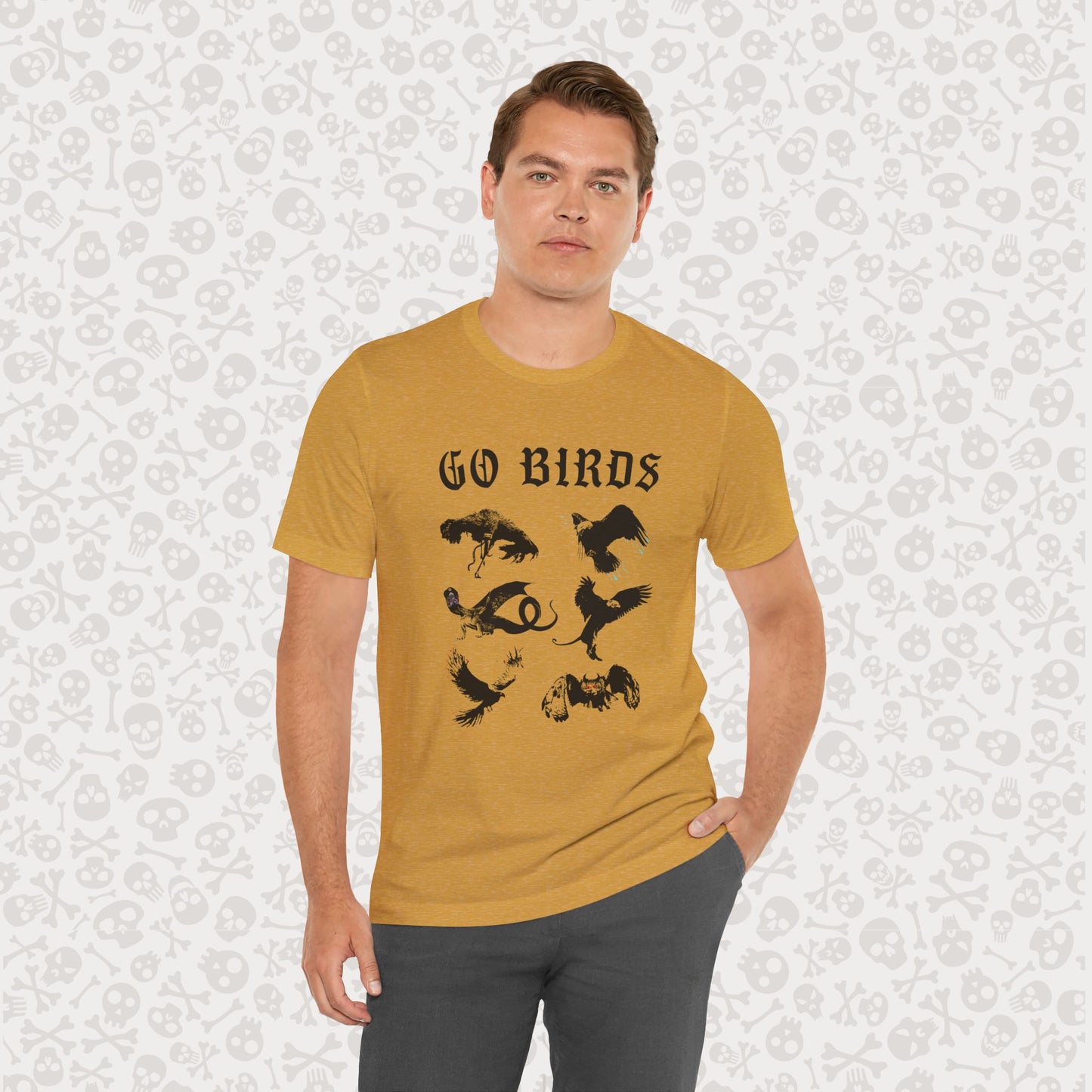 Go Birds Cryptids T-Shirt, Bird Cryptid Tee, Thunderbird Shirt, Snallygaster, Griffin, Phoenix, Devil Bird, Terror Bird, Philadelphia Shirt