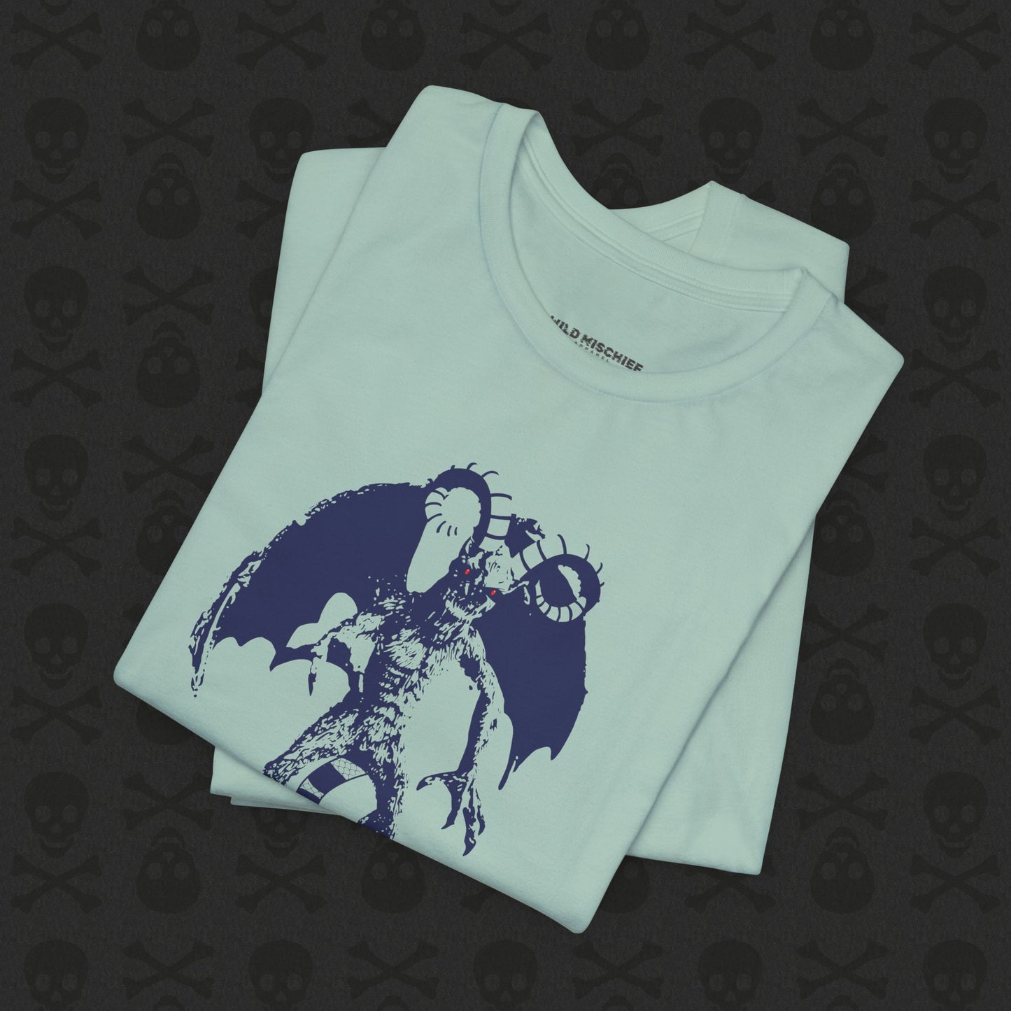 Camiseta Jersey Devil Cryptid, camiseta gráfica de criatura mítica. Camiseta unisex de manga corta, camiseta gráfica única para entusiastas de los críptidos.