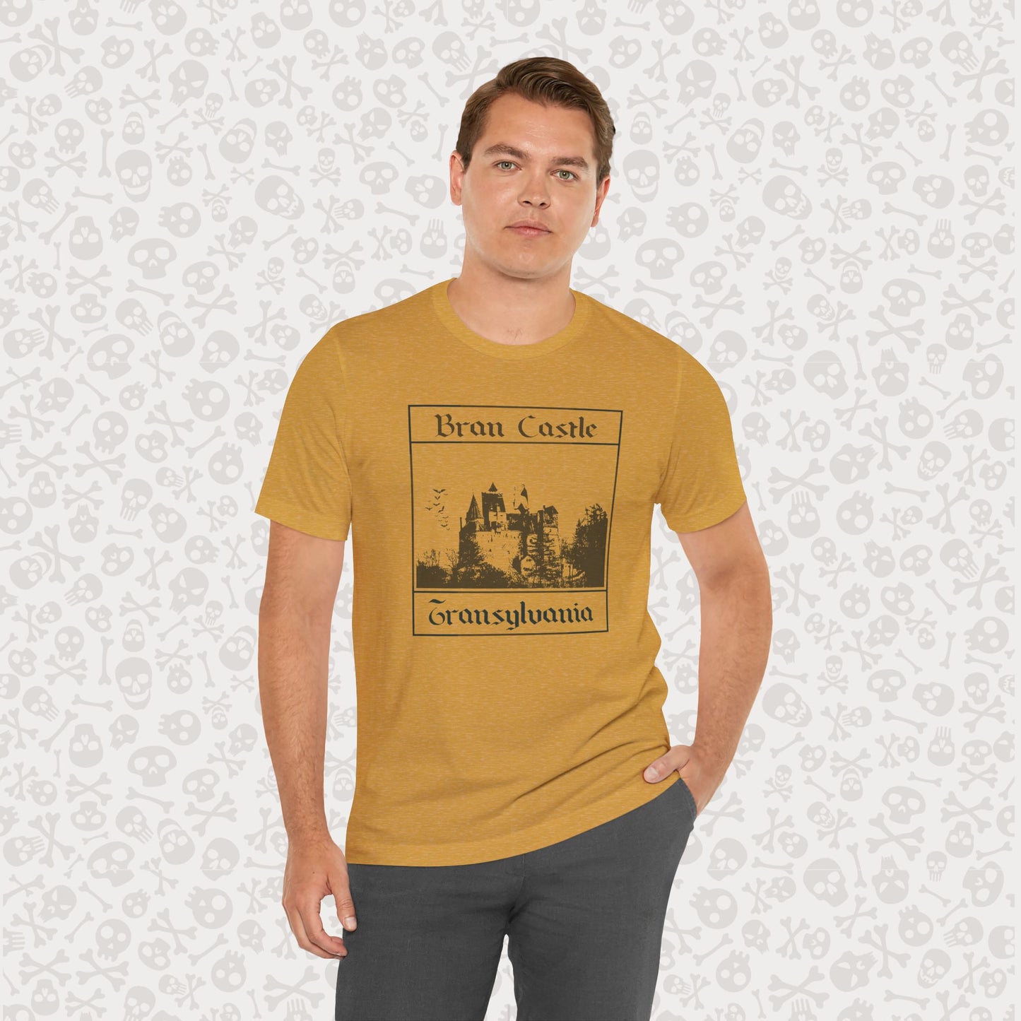 Bran Castle Transylvania T-Shirt, Dracula Shirt, Vampire Halloween Tee, Gothic Horror Shirt, Spooky Dracula Top, Halloween Costume Tee, Transylvania Romania