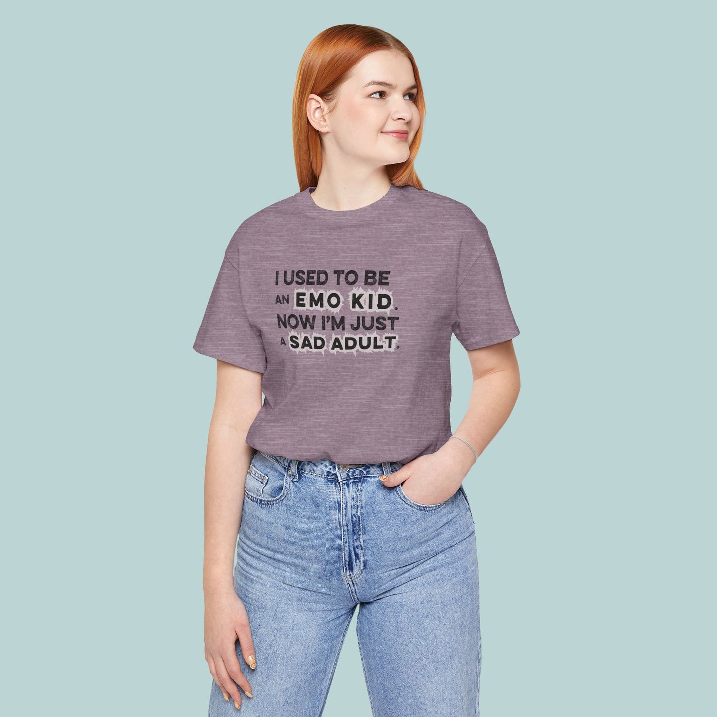 Former Emo Kid T-Shirt, Unisex Short Sleeve Tee, Gift for Sad Adults, Emo Fashion Tee, Casual Everyday Wear, Funny T-Shirt