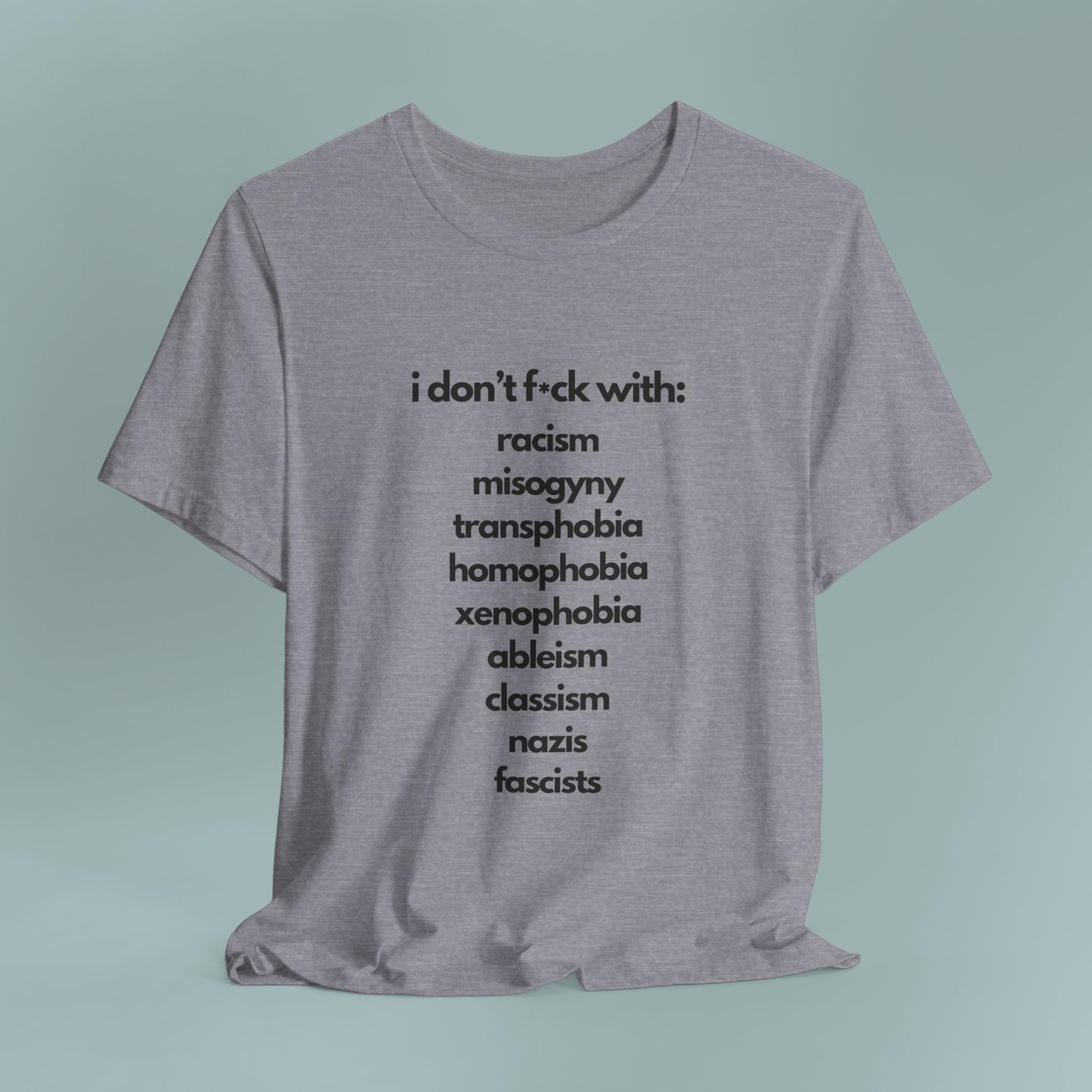 Social Justice Unisex Cotton Tee | Anti-Discrimination Shirt for Activism, Pride Events, Inclusivity, Everyday Wear