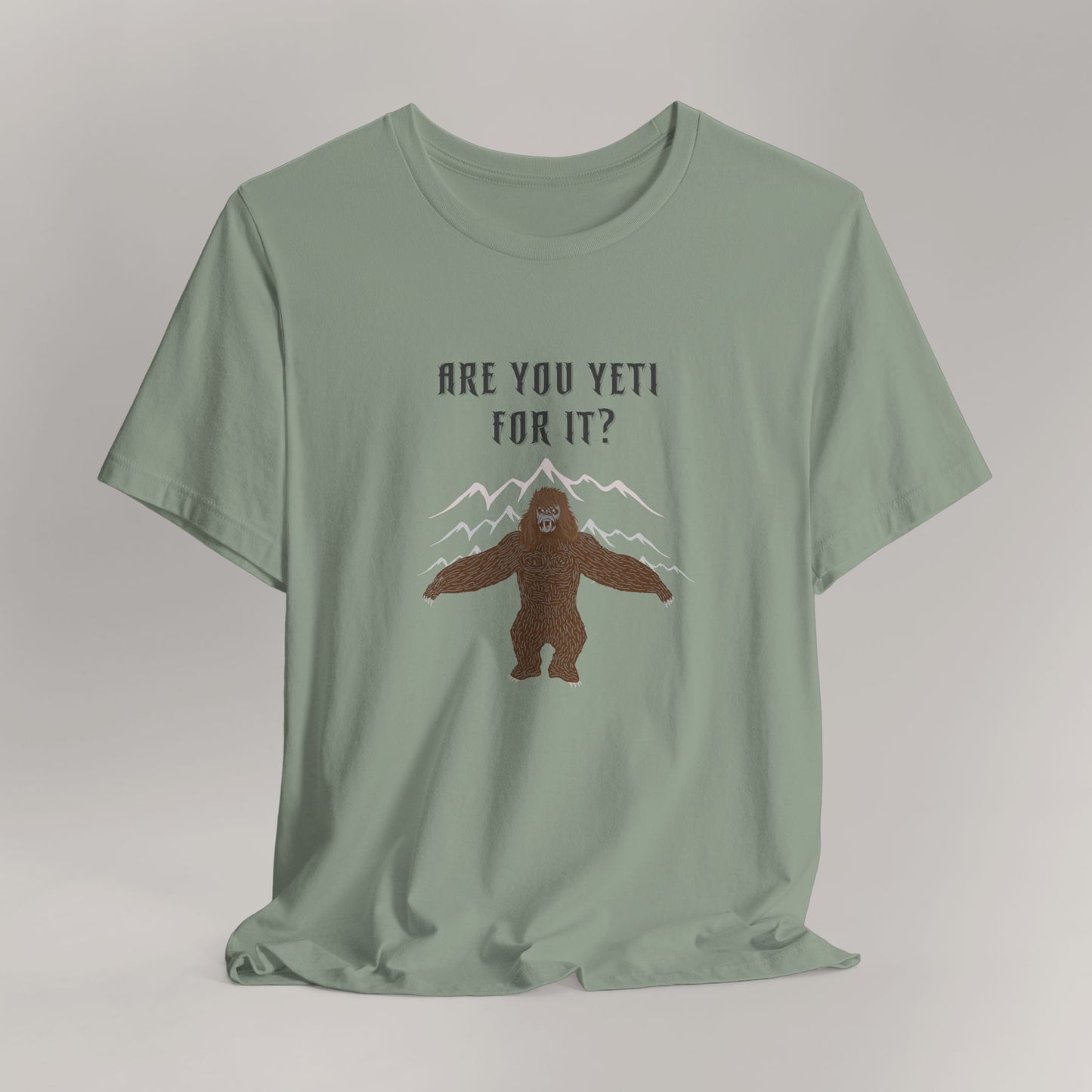 Yeti Adventure Tee | Cryptid Shirt, Fun Outdoor Apparel, Cool Gift for Nature Lovers, Camping T-Shirt, Hiking Outfit, Unique Graphic Tee