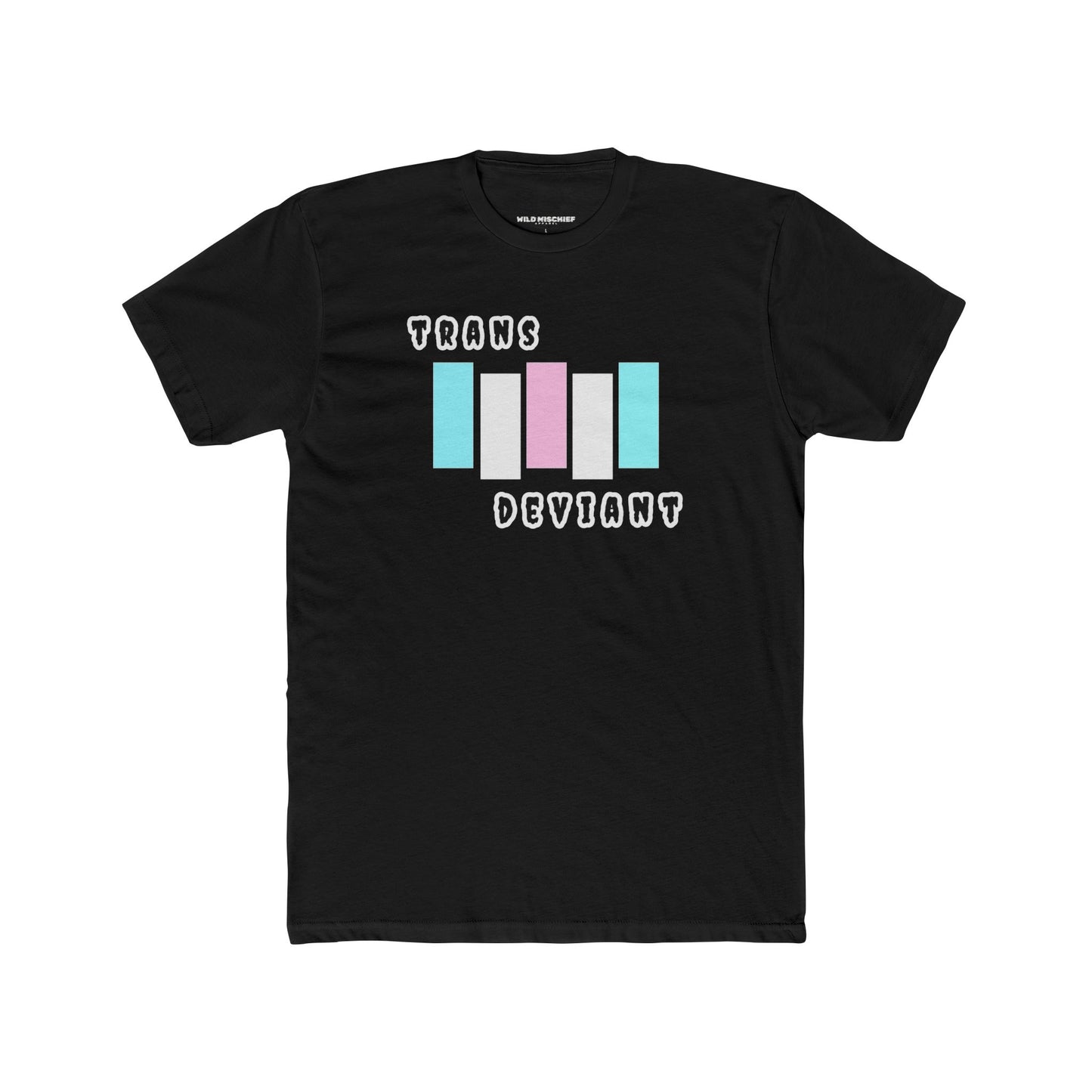 Camiseta gráfica trans desviada, camiseta unisex de algodón con cuello redondo, ropa LGBTQ+, regalo para el Mes del Orgullo, moda inclusiva, transgénero