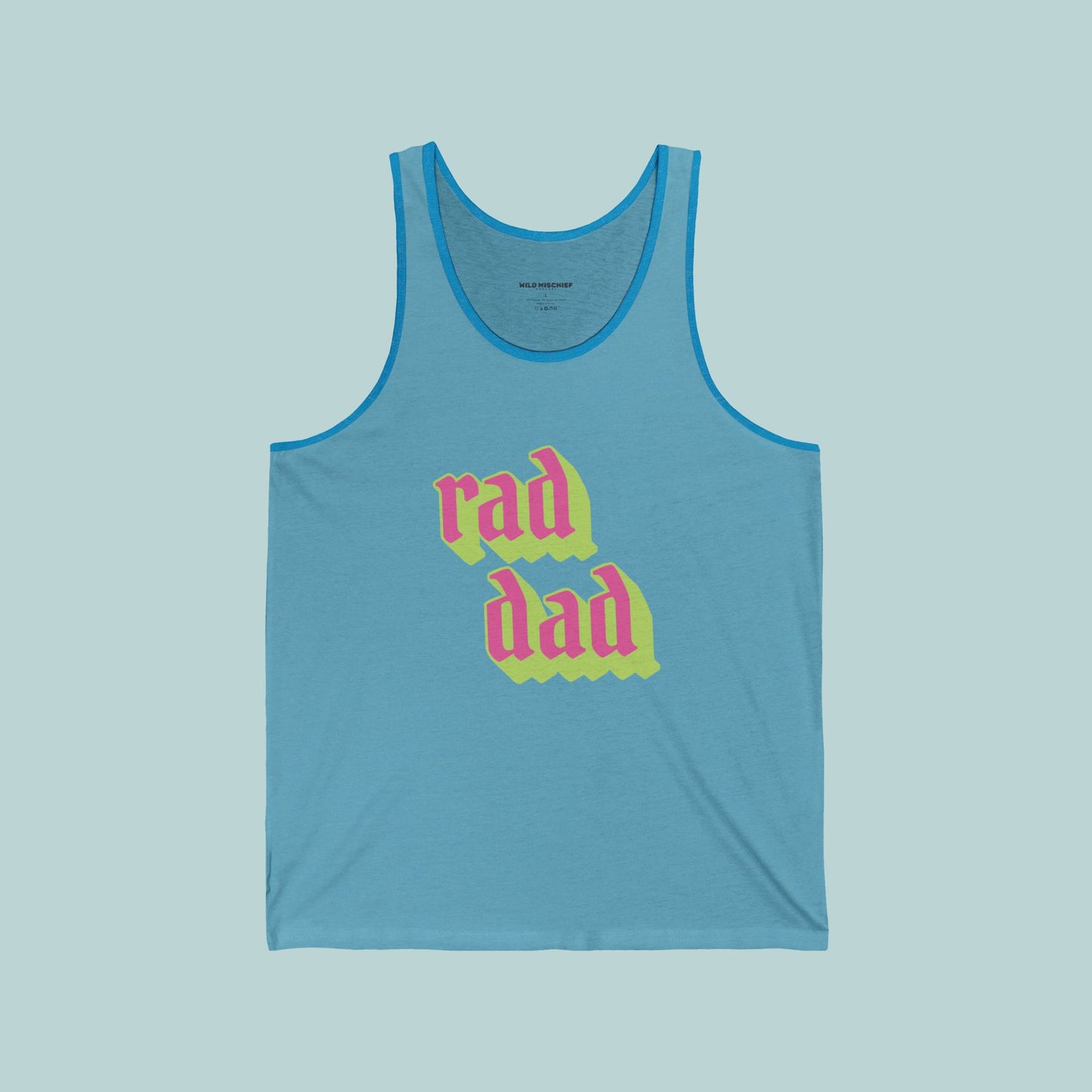 Rad Dad Jersey Tank - Perfect for Father's Day, Gifts for Dad, Summer Casual Wear, Family Gatherings, Trendy Father Apparel, 90s aesthetic