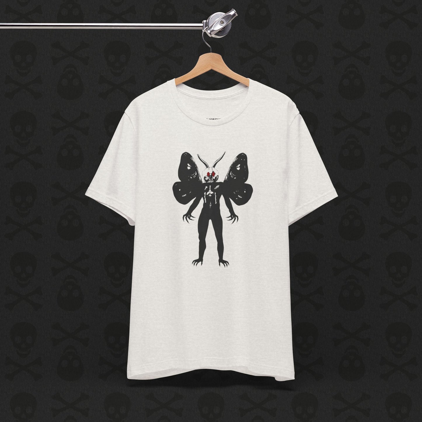 Camiseta Críptica de Mothman, Criatura Mitológica, Camiseta de Manga Corta Unisex, Camiseta de Leyenda Urbana, Camiseta de Criatura Paranormal, Camiseta Sobrenatural