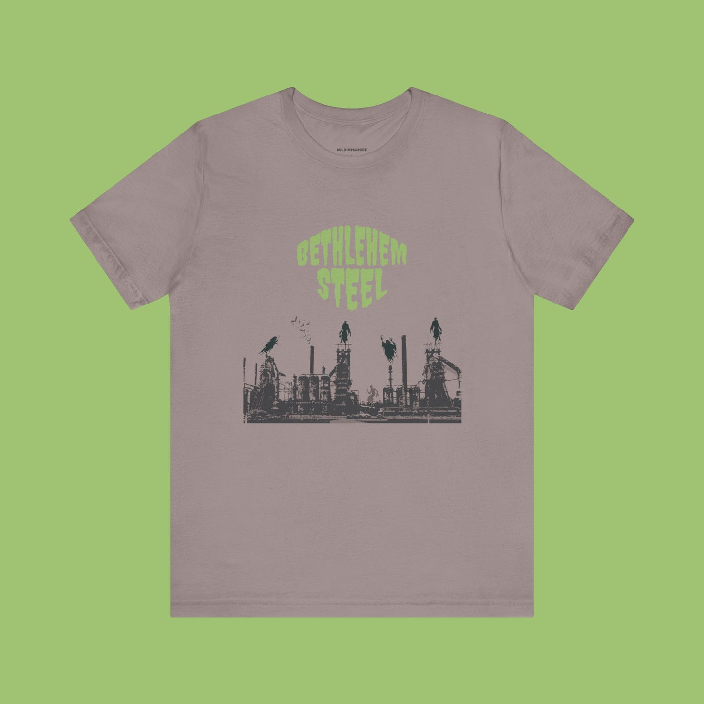 Spooky Bethlehem Steel T-Shirt, Bethlehem Goth, Vintage Style Tee, Retro Graphic Top, Unisex Jersey Short Sleeve Tee, Bethlehem PA