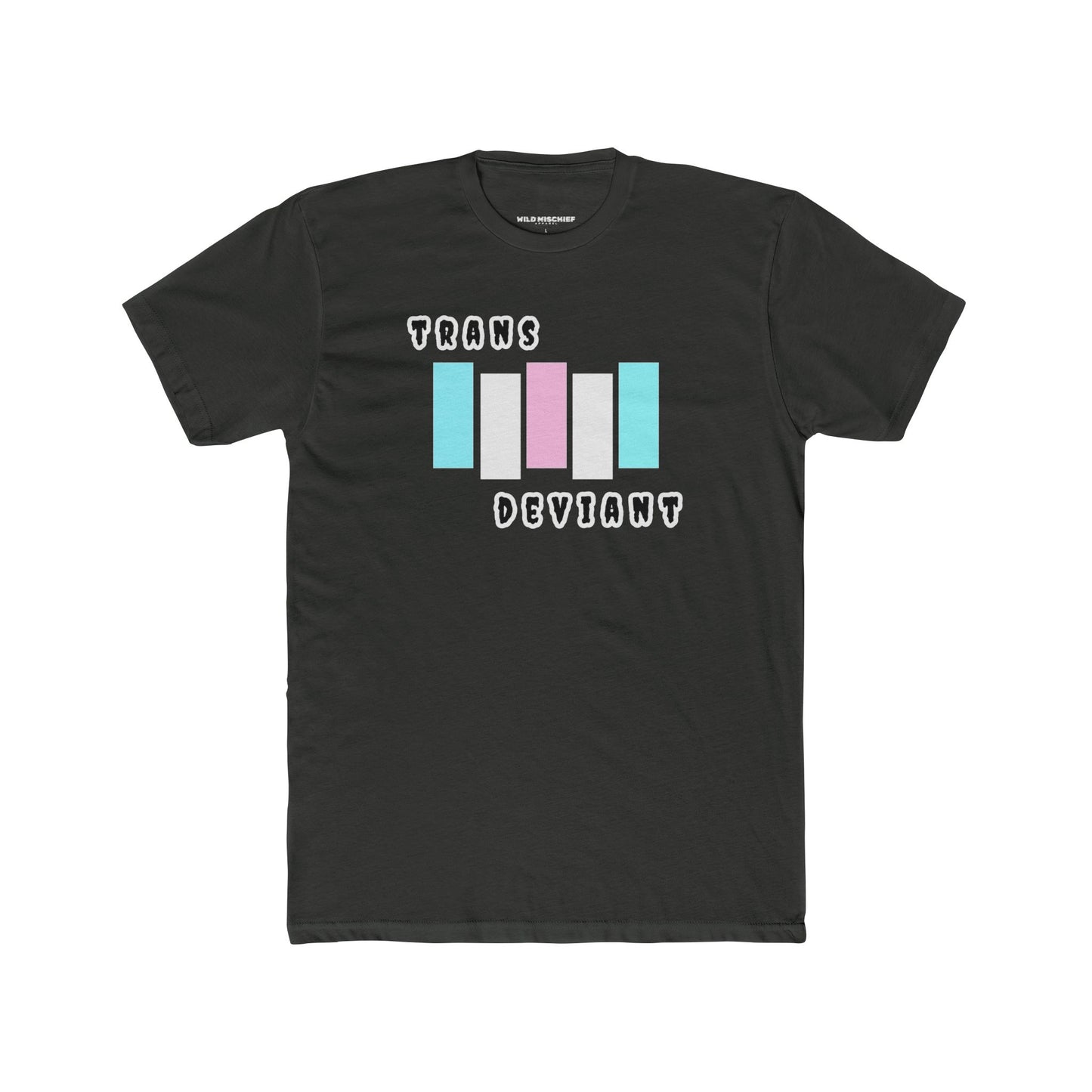 Camiseta gráfica trans desviada, camiseta unisex de algodón con cuello redondo, ropa LGBTQ+, regalo para el Mes del Orgullo, moda inclusiva, transgénero