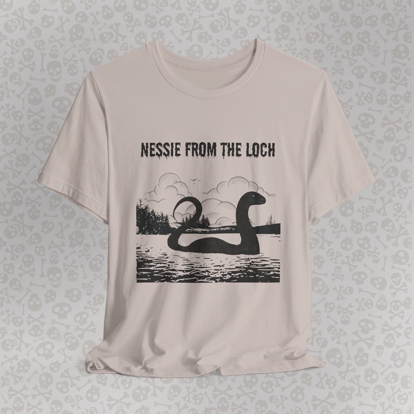 Camiseta de Nessie del Lago, camiseta de Nessie del Monstruo del Lago Ness, camiseta Cryptid, camiseta unisex de manga corta, Lago Ness