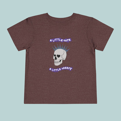 Cute & Creepy Toddler Tee, Perfect for Halloween or Valentine's Day, Kid's Punk Rock Style, Gift for Toddlers, Unique Toddler Apparel