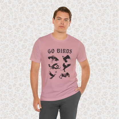 Go Birds Cryptids T-Shirt, Bird Cryptid Tee, Thunderbird Shirt, Snallygaster, Griffin, Phoenix, Devil Bird, Terror Bird, Philadelphia Shirt