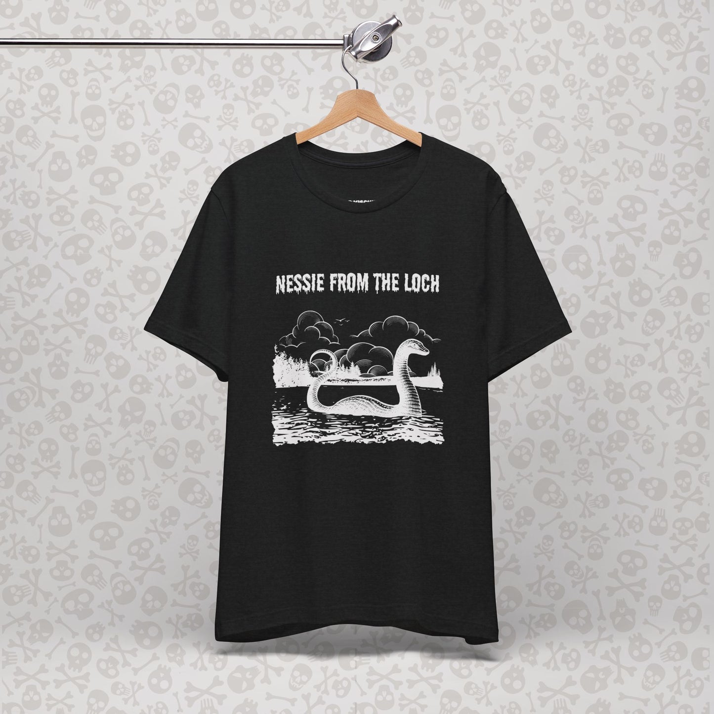 Nessie from the Loch Tee, Nessie Loch Ness Monster T-Shirt, Cryptid Tee, Unisex Jersey Short Sleeve Shirt, Loch Ness