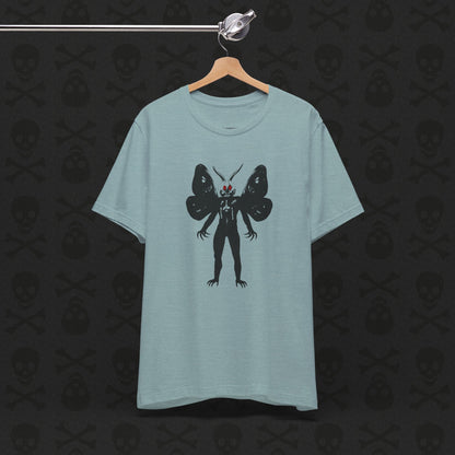 Camiseta Críptica de Mothman, Criatura Mitológica, Camiseta de Manga Corta Unisex, Camiseta de Leyenda Urbana, Camiseta de Criatura Paranormal, Camiseta Sobrenatural