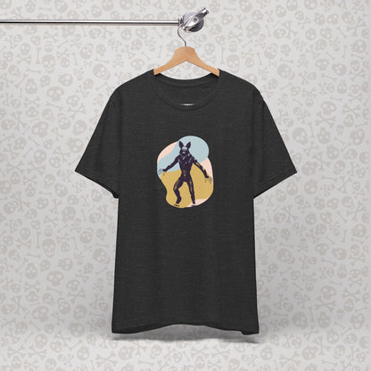 Camiseta abstracta con gráfico de hombre lobo, unisex, de Halloween, de terror, de luna llena, de Teen Wolf, de Cryptids