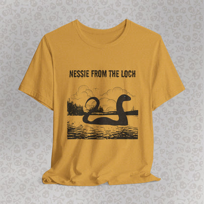 Camiseta de Nessie del Lago, camiseta de Nessie del Monstruo del Lago Ness, camiseta Cryptid, camiseta unisex de manga corta, Lago Ness