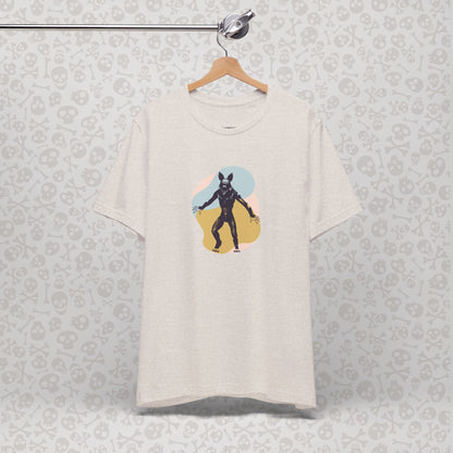 Camiseta abstracta con gráfico de hombre lobo, unisex, de Halloween, de terror, de luna llena, de Teen Wolf, de Cryptids
