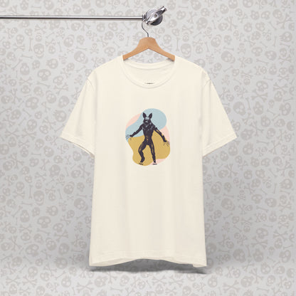 Camiseta abstracta con gráfico de hombre lobo, unisex, de Halloween, de terror, de luna llena, de Teen Wolf, de Cryptids