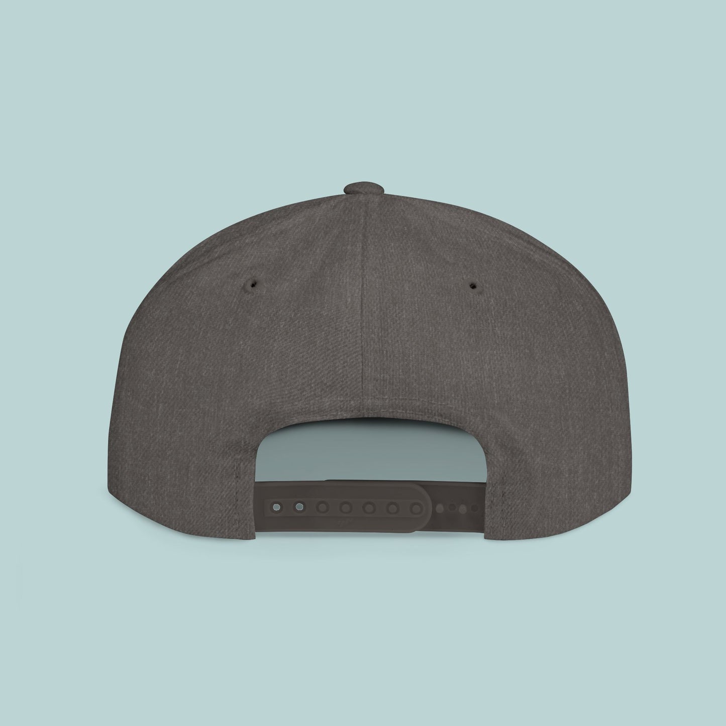 WILD Flat Bill Snapback Hat - Black Logo - Trendy Gray Cap for Outdoor Enthusiasts, Edgy, Outdoor, Adventure Hat