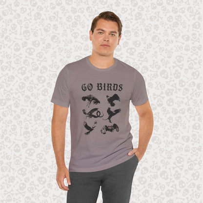 Go Birds Cryptids T-Shirt, Bird Cryptid Tee, Thunderbird Shirt, Snallygaster, Griffin, Phoenix, Devil Bird, Terror Bird, Philadelphia Shirt