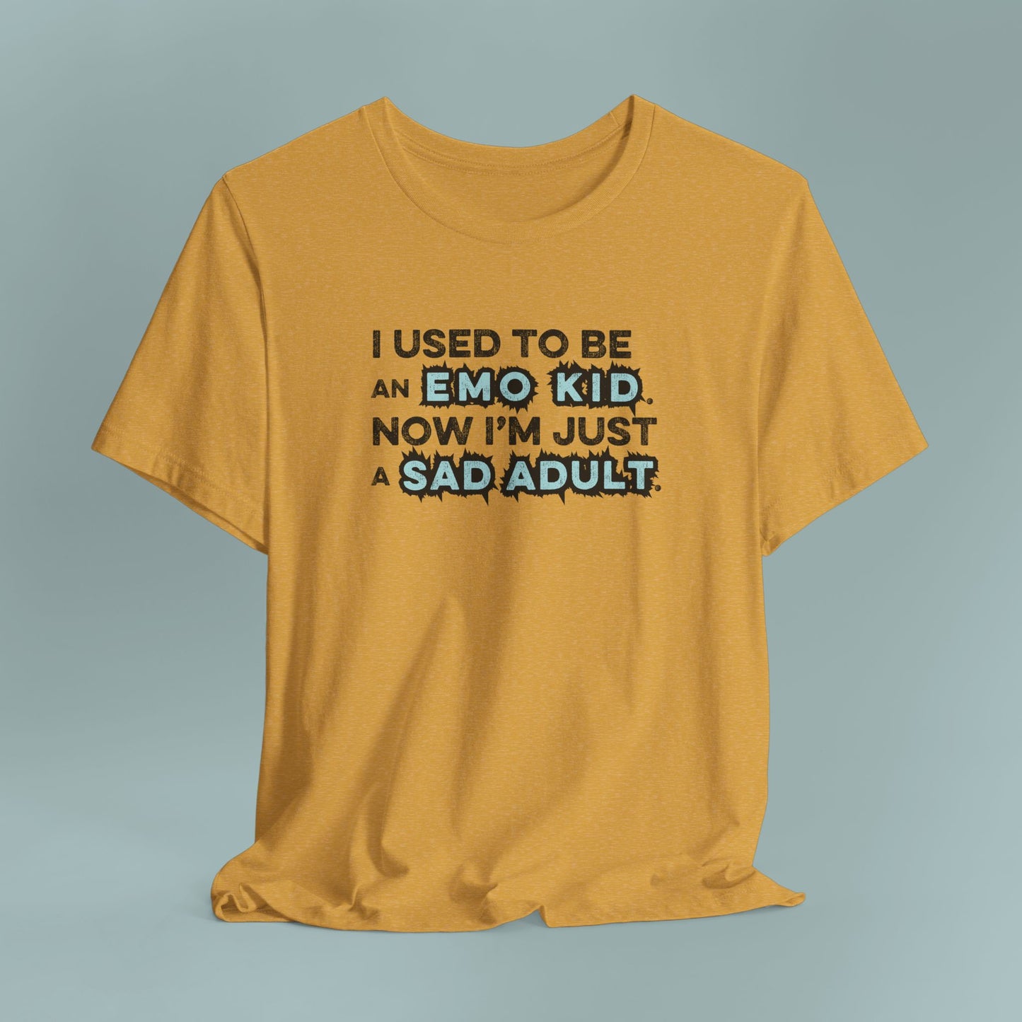 Former Emo Kid T-Shirt, Unisex Short Sleeve Tee, Gift for Sad Adults, Emo Fashion Tee, Casual Everyday Wear, Funny T-Shirt