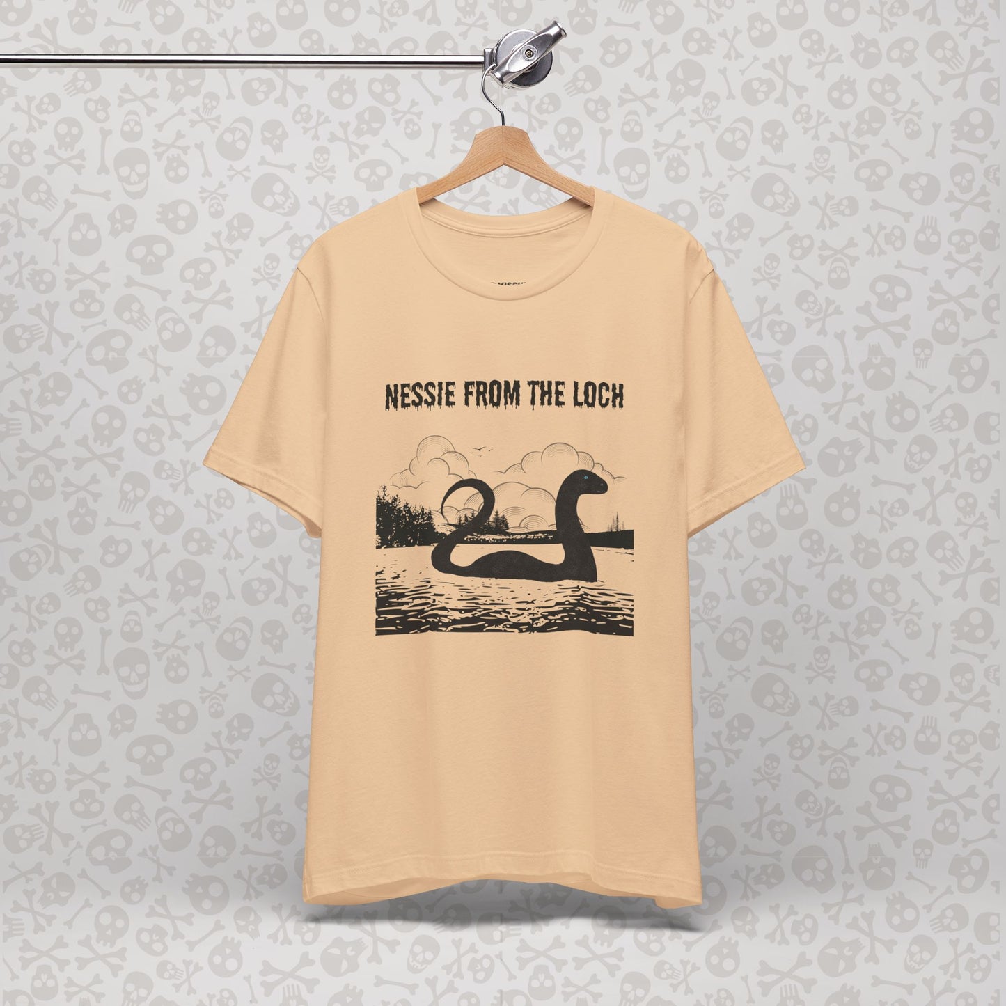 Camiseta de Nessie del Lago, camiseta de Nessie del Monstruo del Lago Ness, camiseta Cryptid, camiseta unisex de manga corta, Lago Ness