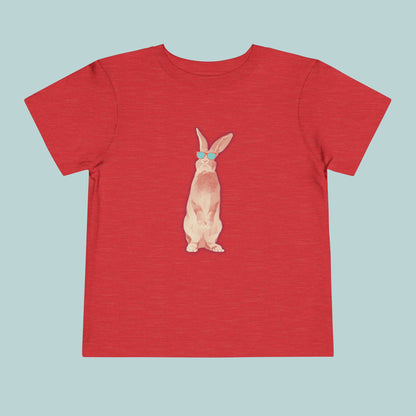 Cool Bunny Toddler Tee, Cute Kid's T-Shirt, Toddler Summer Shirt, Adorable Rabbit Tee, Playful Bunny Design, Great for Birthdays, Easter