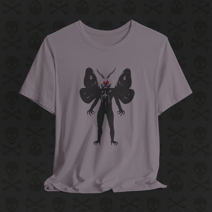 Camiseta Críptica de Mothman, Criatura Mitológica, Camiseta de Manga Corta Unisex, Camiseta de Leyenda Urbana, Camiseta de Criatura Paranormal, Camiseta Sobrenatural
