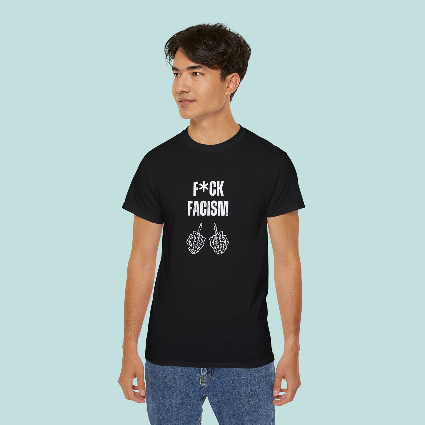 F*ck Facism Tee, Anti-facist T-shirt, Rebellion Shirt, Protest Apparel, Political Activism Clothing