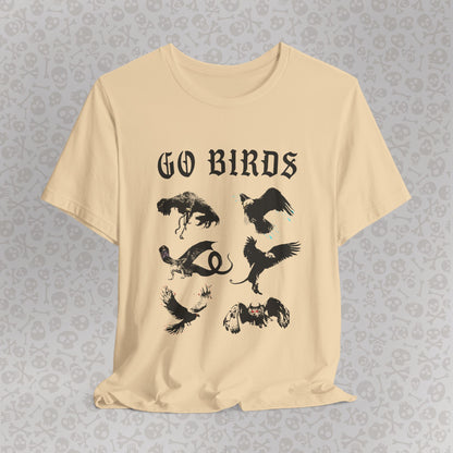 Go Birds Cryptids T-Shirt, Bird Cryptid Tee, Thunderbird Shirt, Snallygaster, Griffin, Phoenix, Devil Bird, Terror Bird, Philadelphia Shirt