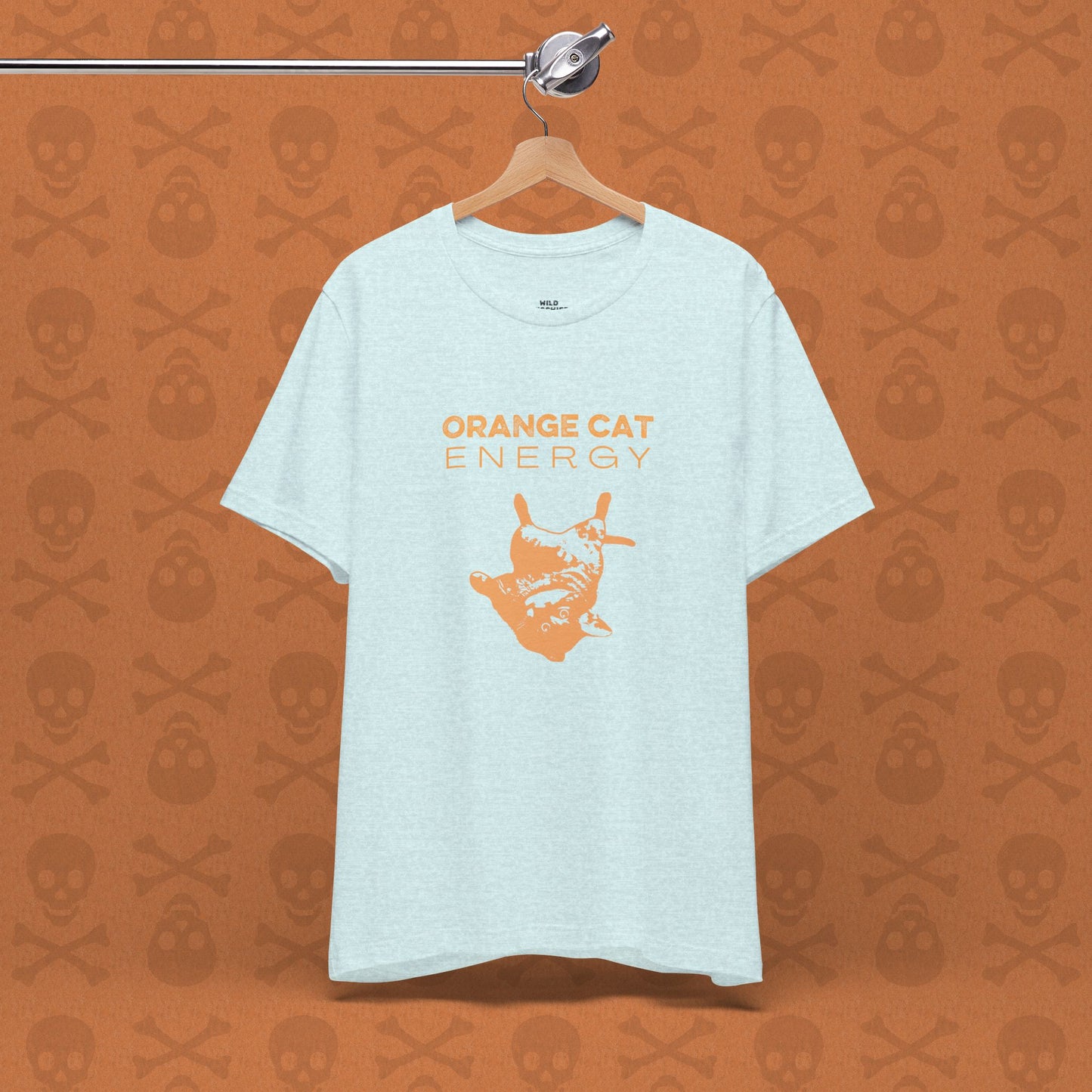 Orange Cat Energy T-Shirt | Funny Cat Shirt | Cute Cat Lover Gift | Lazy Cat Graphic Tee | Orange Cat Mom Shirt | Pet Humor Tee
