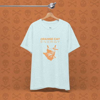 Orange Cat Energy T-Shirt | Funny Cat Shirt | Cute Cat Lover Gift | Lazy Cat Graphic Tee | Orange Cat Mom Shirt | Pet Humor Tee