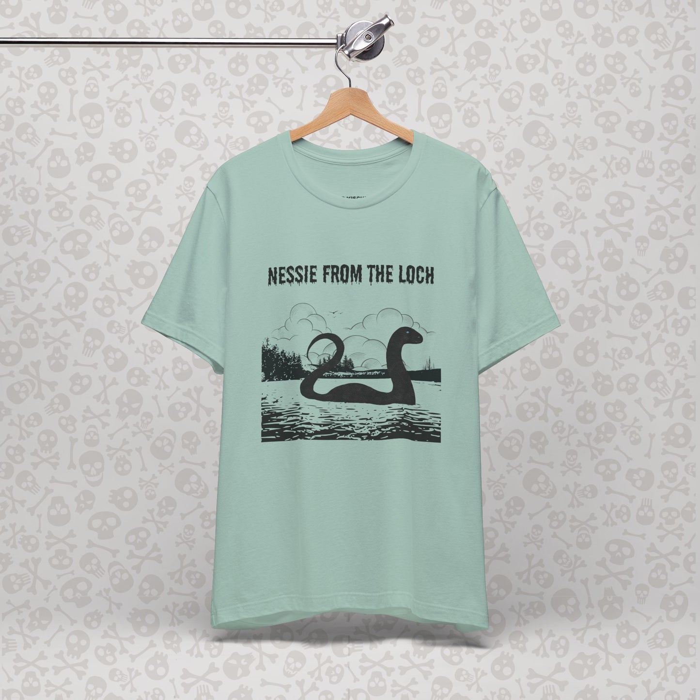 Camiseta de Nessie del Lago, camiseta de Nessie del Monstruo del Lago Ness, camiseta Cryptid, camiseta unisex de manga corta, Lago Ness
