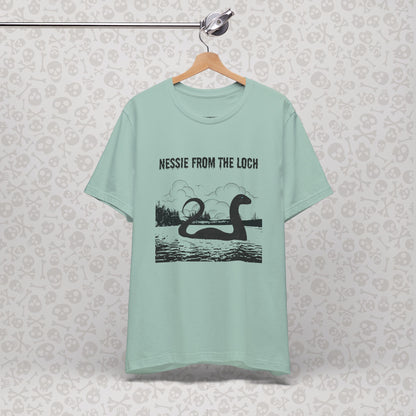 Camiseta de Nessie del Lago, camiseta de Nessie del Monstruo del Lago Ness, camiseta Cryptid, camiseta unisex de manga corta, Lago Ness