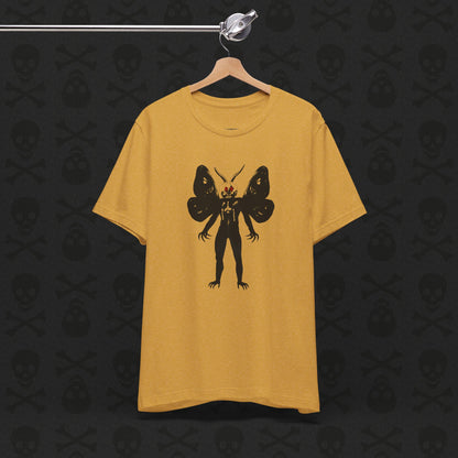 Camiseta Críptica de Mothman, Criatura Mitológica, Camiseta de Manga Corta Unisex, Camiseta de Leyenda Urbana, Camiseta de Criatura Paranormal, Camiseta Sobrenatural